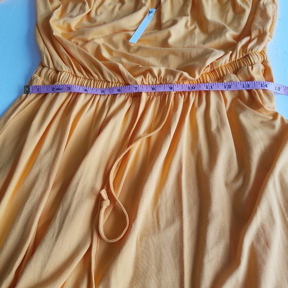 NWT ASOS Bardot Long Sleeve Skater Dress Citrus Orange Size 10 - Picture 4 of 8